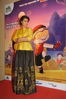Kajol at the Press conference of Mighty Raju Rio Calling
