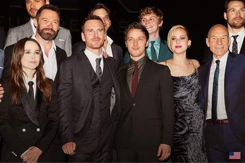 X Men Days Of Future Past full team take over New York at the Premiere