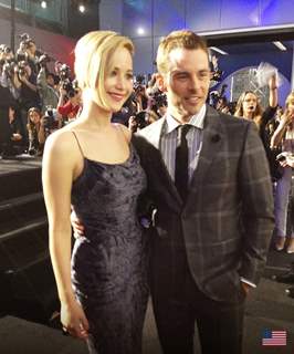 Jennifer Lawrence and James Marsden at the Premiere