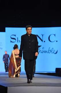 Ronnie Screwvala walked the ramp at the 'Caring with Style' fashion show at NSCI
