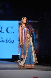 Aditi Rao Hydari was at the 'Caring with Style' fashion show at NSCI