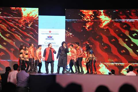 Shankar and Siddharth Mahadevan perform at the 'Caring with Style' fashion show at NSCI