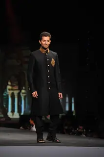Neil Nitin Mukesh walked the ramp at the 'Caring with Style' fashion show at NSCI