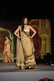 Divya Khosla walked the ramp at the 'Caring with Style' fashion show at NSCI