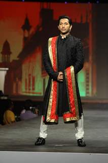 Terence Lewis walked the ramp at the 'Caring with Style' fashion show at NSCI