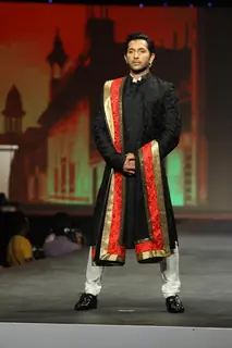 Terence Lewis walked the ramp at the 'Caring with Style' fashion show at NSCI