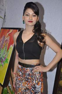 Urvashi Rautela at the inauguration of an art exhibition