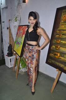 Urvashi Rautela at the inauguration of an art exhibition