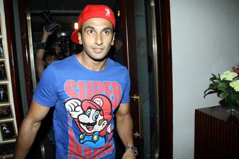 Ranveer Singh arrives at the launch of Mickey McCleary's new album and music video