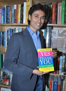 launch of Vickrant Mahajan's book Yes Thank You Universe
