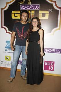 Iqbal Khan and Shraddha Arya were seen at the Boroplus Zee Gold Awards 2014