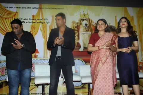 Akshay Kumar, Tamanna Bhatia and Maneka Gandhi at the First Look Launch of It's Entertainment