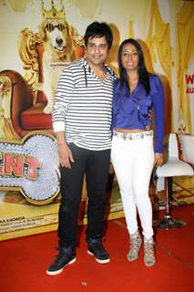 Krushna Abhishek and Kashmira Shah at the First Look Launch of It's Entertainment