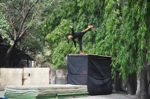 Tiger Shroff performs live action