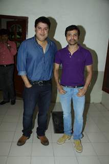 Sajid Khan and Himesh Reshammiya at Radio City 91.1FM