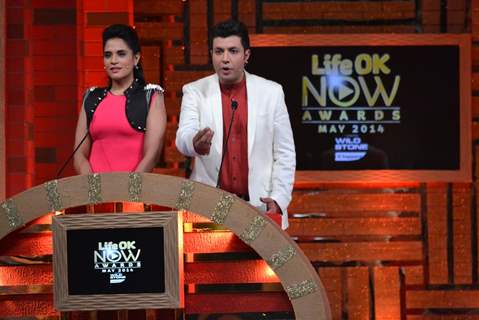 Richa Chadda and Varun Sharma host the Life OK Now Awards