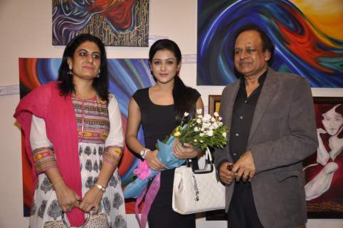 Mishti at the inaugration an Art Exhibition