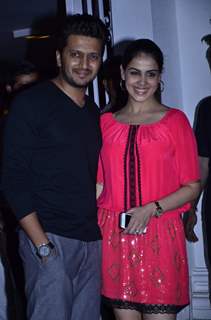 Riteish Deshmukh and Genelia Dsouza at Karan Johar's Birthday Bash