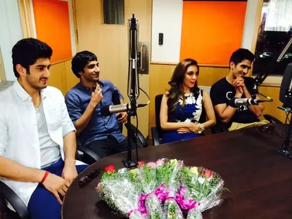 Promotions of Fugly at a local radio station in Ahmedabad