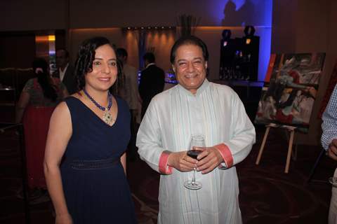 Anup Jalota at Sangeeta Babani's painting Exhibition