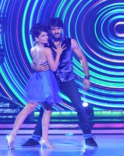 Ashish Sharma with his choreographer Shampa at the Launch of Jhalak Dikhhla Jaa Season 7