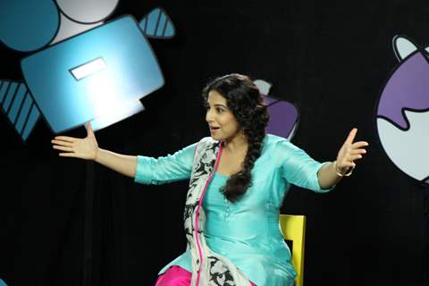 An animated Vidya Balan on Captain Tiao