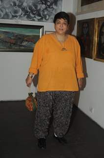 Kalpana Lazmi was seen at the Group Art Exhibition 'Colours of Life'