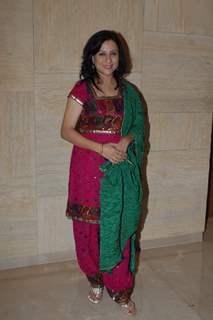 Kishori Shahane was seen at the Music launch of Marathi Film Lai Bhari