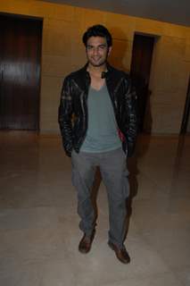 Sharad Kelkar was at the Music launch of Marathi Film Lai Bhari