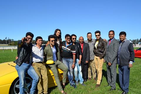 Rithvik Dhanjani, Piyush Sahdev, Arhaan Behel, Mansi Srivastava in South Africa in June 2014