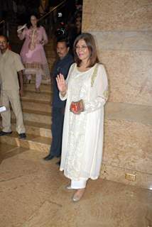 Zeenat Aman was seen at the Launch of Dilip Kumar's autobiography 'Substance and the Shadow'