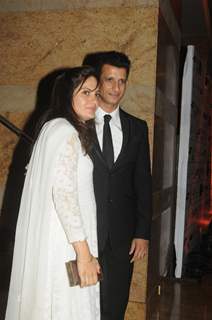 Sharman Joshi with his wife at the Launch of Dilip Kumar's autobiography 'Substance and the Shadow'