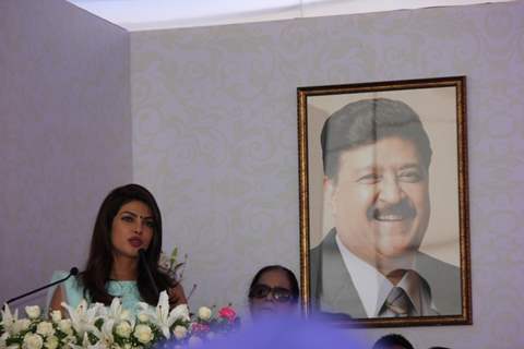 Priyanka Chopra speaks in remembrance of her father at the event