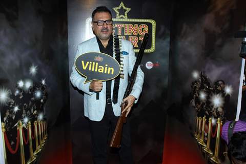 Boman Irani poses as the villian at the event