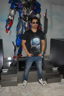 Rannvijay Singh at the Unveiling of Transformers 4 lead robot Optimus Prime