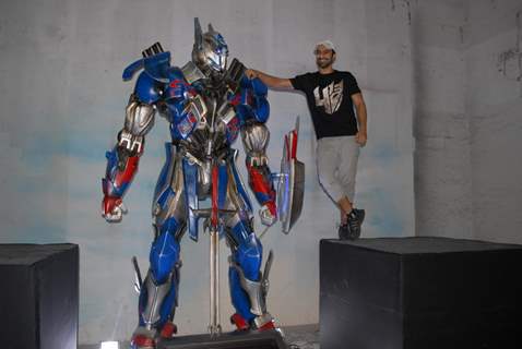 Ashmit Patel at the Unveiling of Transformers 4 lead robot Optimus Prime