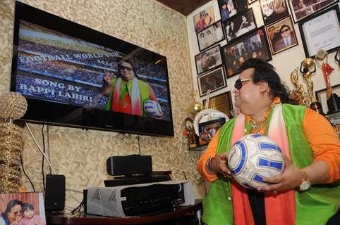 Bappi Lahiri at the launch 'Life of Football', his Latest single