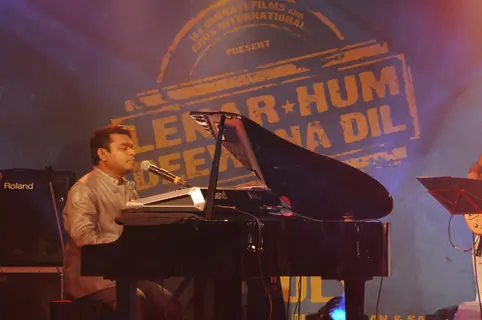 A. R. Rahmaan performs at the Music launch of 'Lekar Hum Deewana Dil'