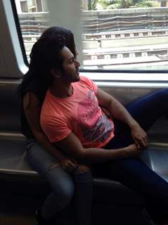 Humpty Sharma and his Dulhaniya enjoy the Mumbai metro ride