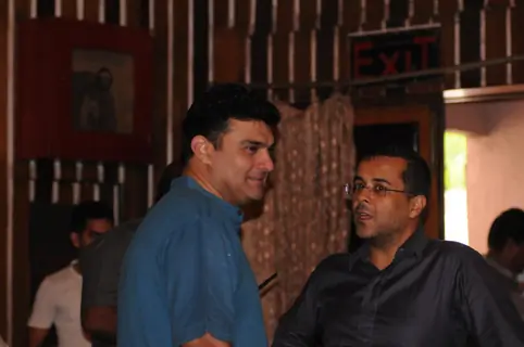 Siddharth Roy Kapur and Chetan Bhagat at the Trailer Launch of 'Kick'