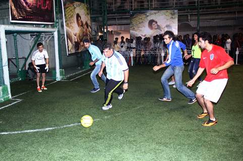 A friendly football match