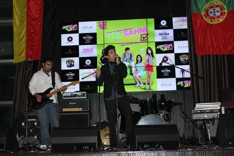 Vir Das performs at the Music Launch of Amit Sahni Ki List