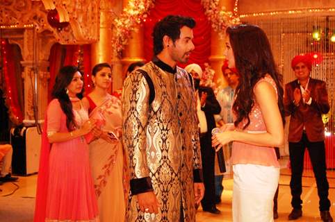 Shabbir and Shraddha in a chat on Kumkum Bhagya