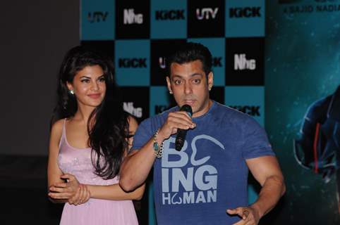 Salman and Jacqueline at the Song launch of 'Kick'