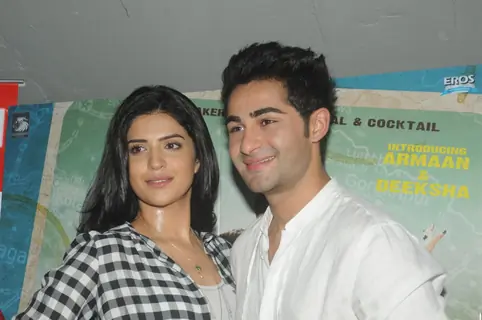 Deeksha and Arman at  Promotion of 'Lekar Hum Deewana Dil'