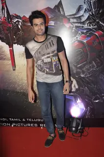 Manish Paul was at Transformers Age of Extinction Premiere