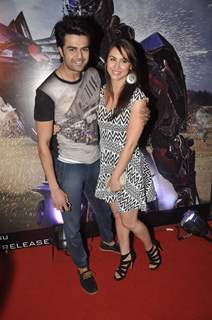 Manish and Lauren at Transformers Age of Extinction Premiere