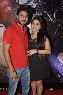 Jay Soni with his wife at Transformers Age of Extinction Premiere