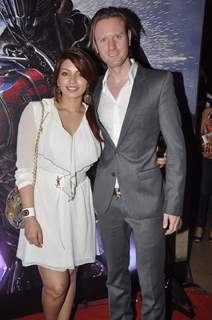 Shama Sikander and Alex O Neil was at Transformers Age of Extinction Premiere