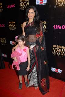 Bhagyashree Patwardhan at Life OK Now Awards .